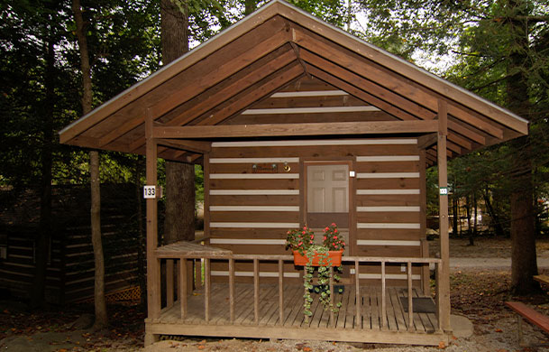 Rustic Cabin exterior at Adventure Bound Gatlinburg