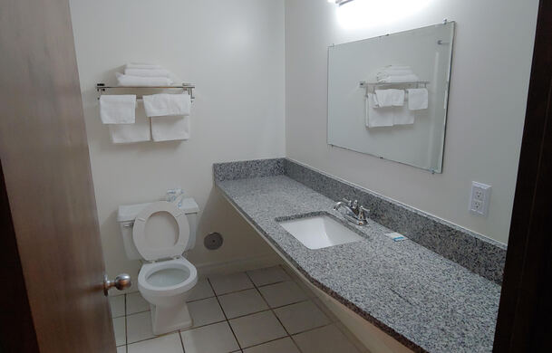 Motel Room Bathroom
