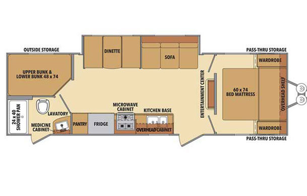 Prime RV rental floor plan
