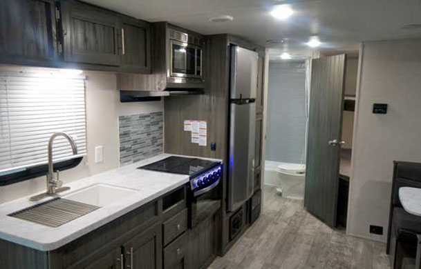 Prime RV rental kitchen